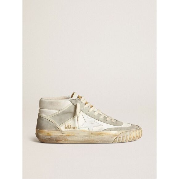 Golden Goose Mid Star with ice-gray suede inserts and white star Size 39 - Picture 1 of 10